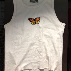 brandy Melville butterfly tank